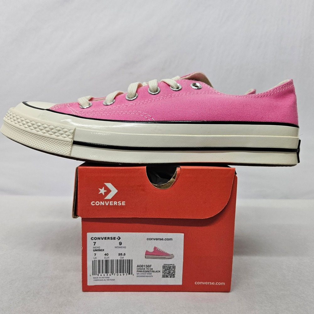 Converse Chuck 70 Oxford Shoes A08138F Pink Egret Black Women's Size 9